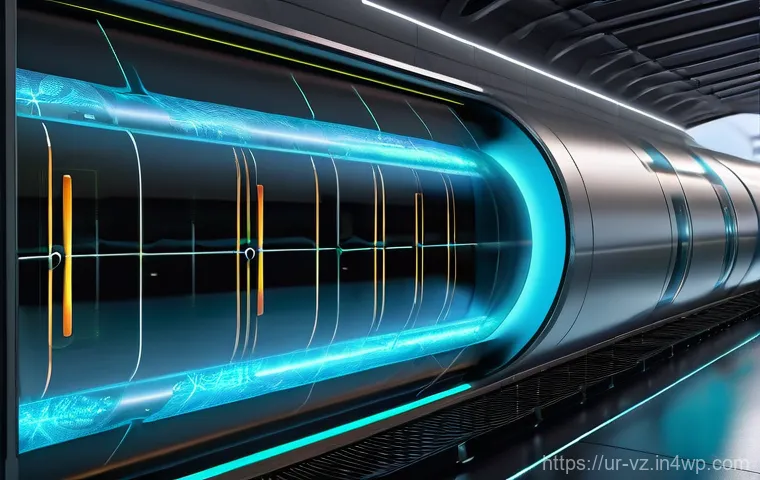 하이퍼루프 시스템의 에너지 공급 체계 - **Sustainable Hyperloop Infrastructure with Renewable Energy**
    An expansive view of a Hyperloop ...