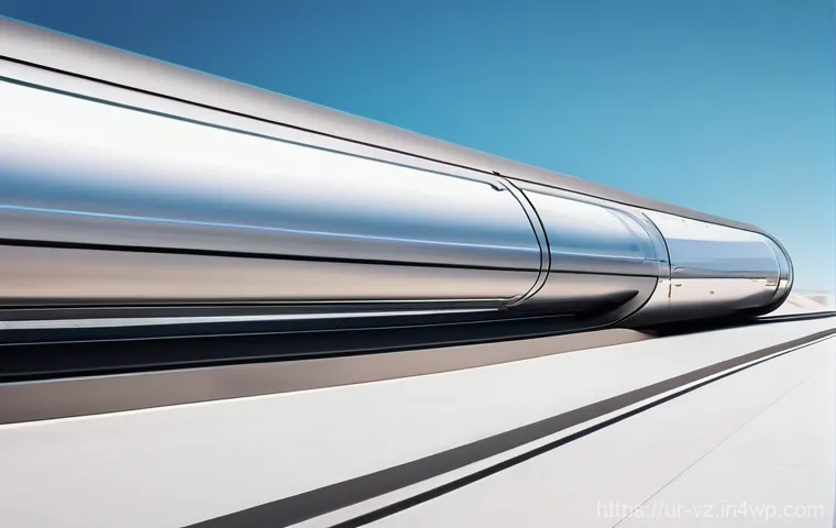 하이퍼루프 교통의 정책적 지원 방안 - Here are three detailed image prompts in English for generating images related to the Hyperloop: